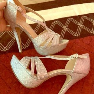 Silver High Heels